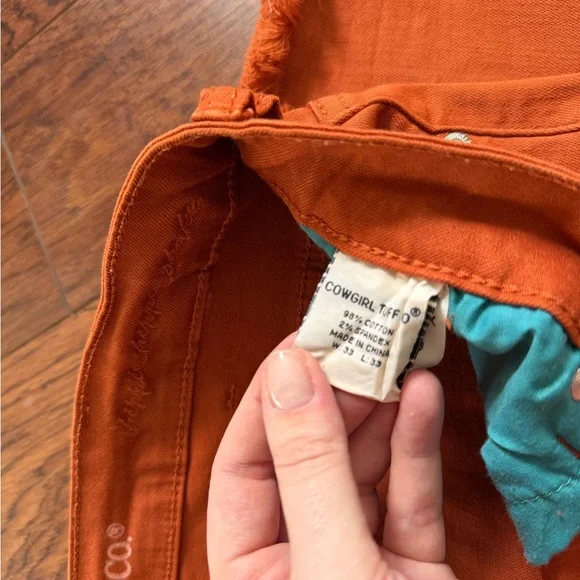 Cowgirl Tuff Burnt Orange Jeans - Picture 4 of 4